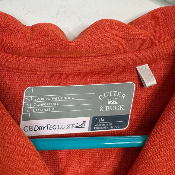 Cutter & Buck Orange Polo Top - Picture 8 of 11